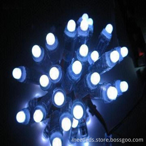 12mm Round DMX RGB Pixel LED, 5VDC, 120 Degree Viewing Angle